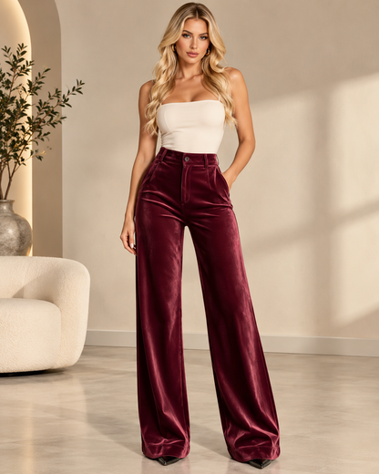 Veloura™ Burgundy Pants